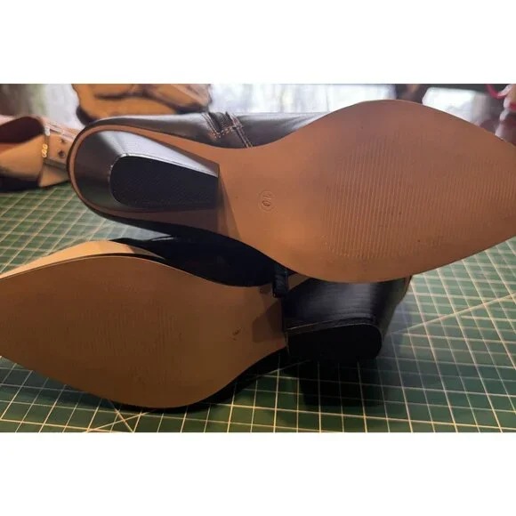 Lemonade Western Style Black White Cowboy Boots Snake Print Accents Womens Size - Picture 11 of 11